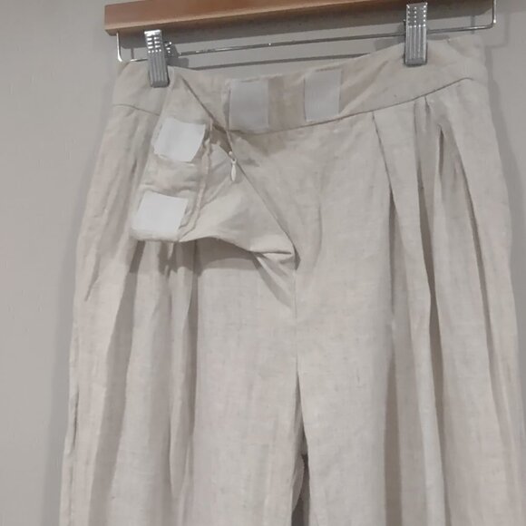 Emery Rose Linen Cuffed Pant Size Small - Picture 4 of 5
